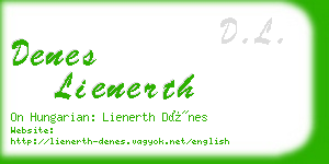 denes lienerth business card